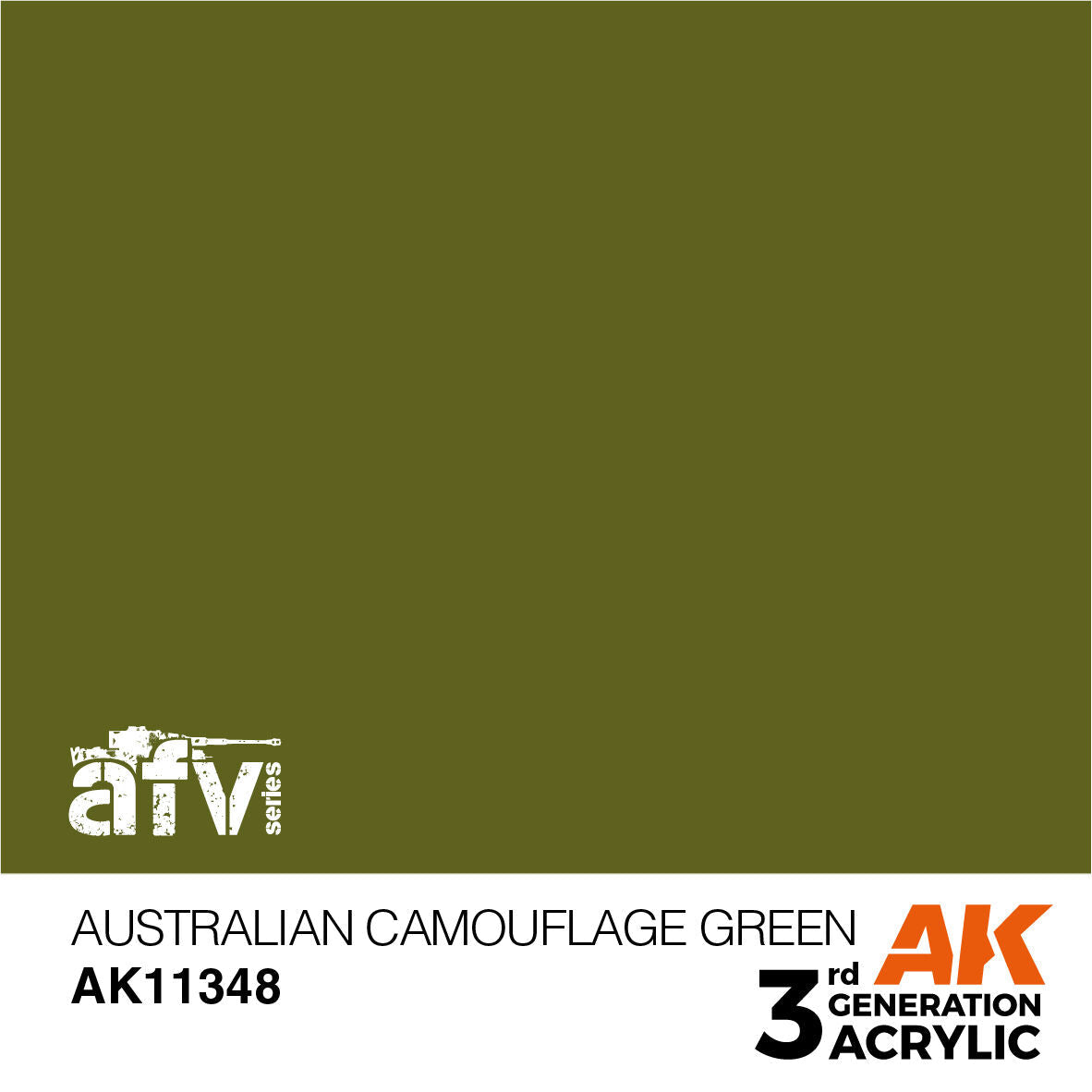 AK Interactive AFV Series: Australian Camouflage Green Acrylic Paint 17ml 3rd Generation AK Interactive
