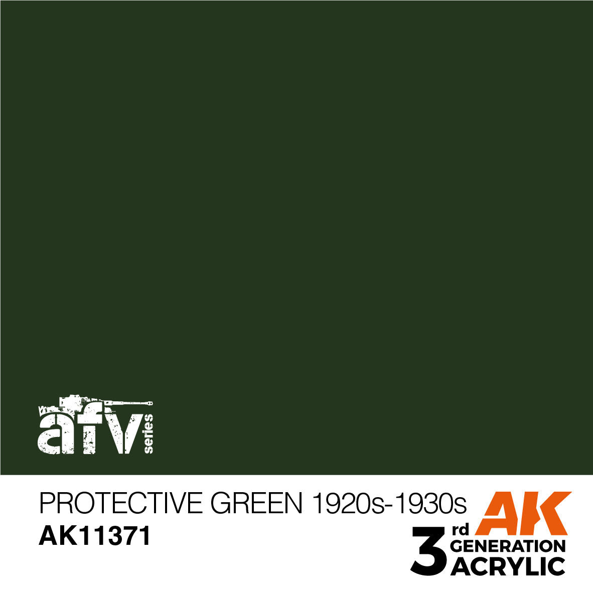 AK Interactive AFV Series: Protective Green 1920s-1930s Acrylic Paint 17ml 3rd Generation AK Interactive