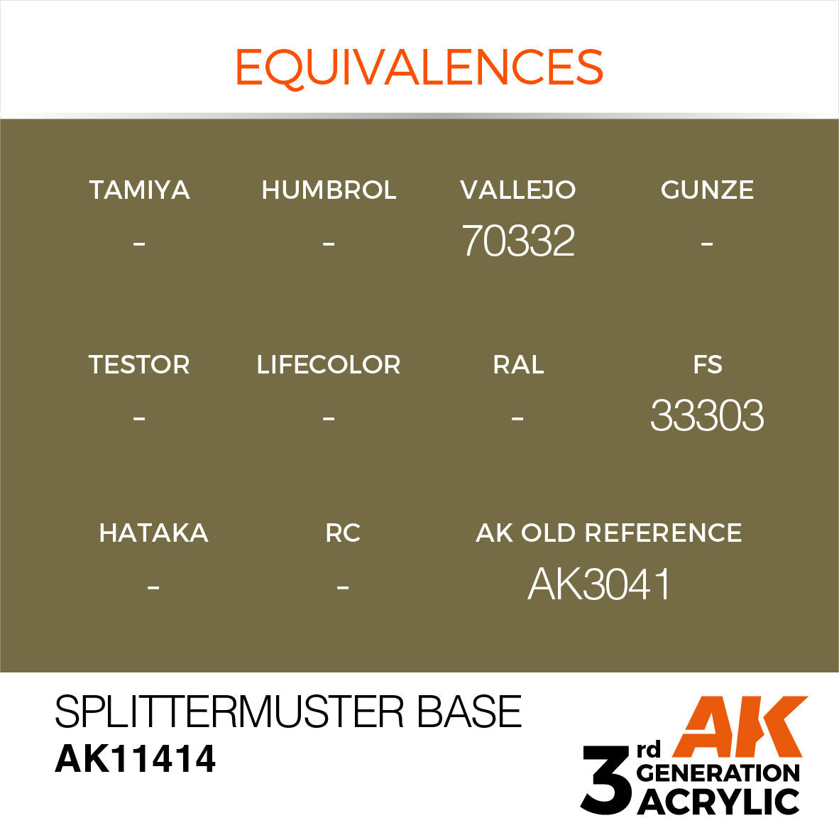 AK Interactive Figure Series: Splittermuster Base Acrylic Paint 17ml 3rd Generation AK Interactive
