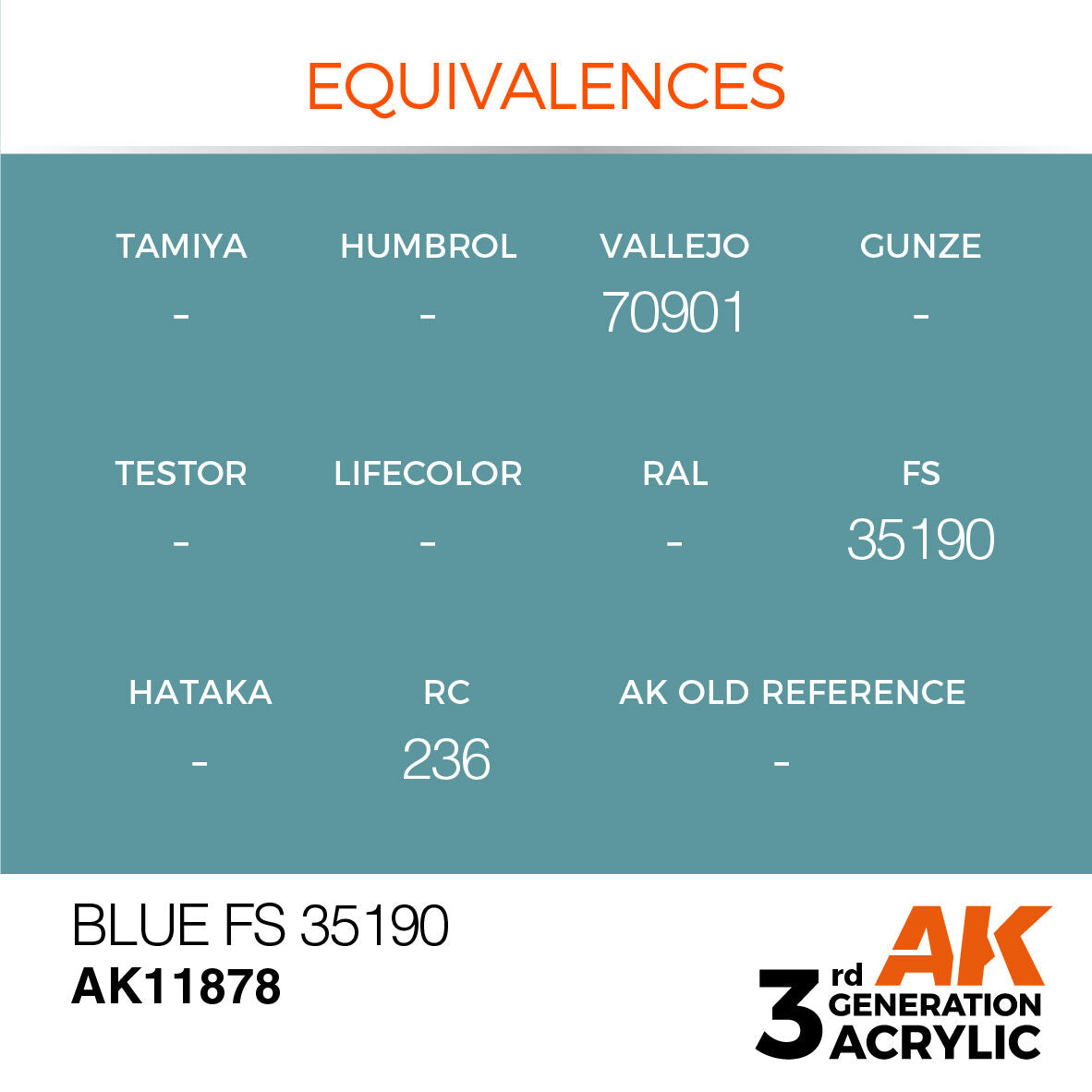 AK Interactive Air Series: Blue FS 35190 Acrylic Paint 17ml 3rd Generation AK Interactive