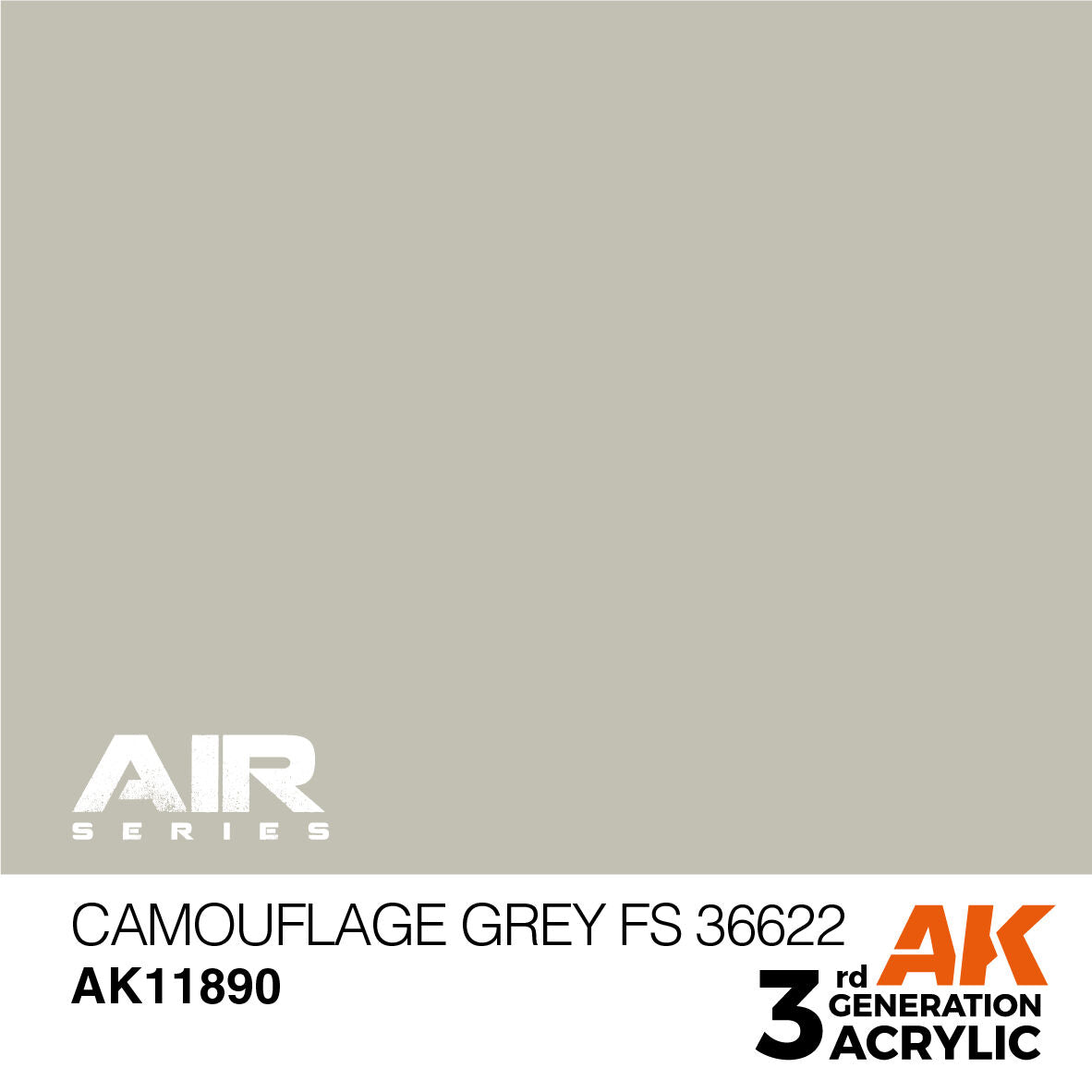 AK Interactive Air Series: Camouflage Grey FS 36622 Acrylic Paint 17ml 3rd Generation AK Interactive