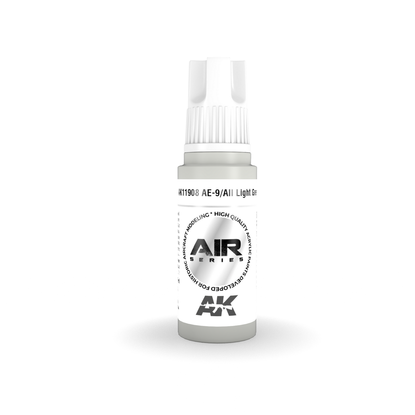 AK Interactive Air Series: AE-9/AII Light Grey Acrylic Paint 17ml 3rd Generation AK Interactive