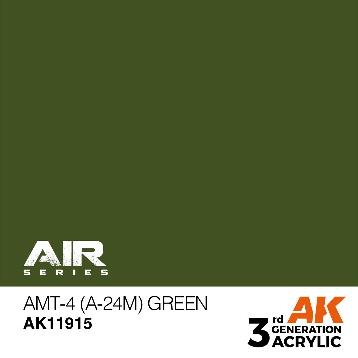 AK Interactive Air Series: AMT-4 (A-24m) Green Acrylic Paint 17ml 3rd Generation AK Interactive