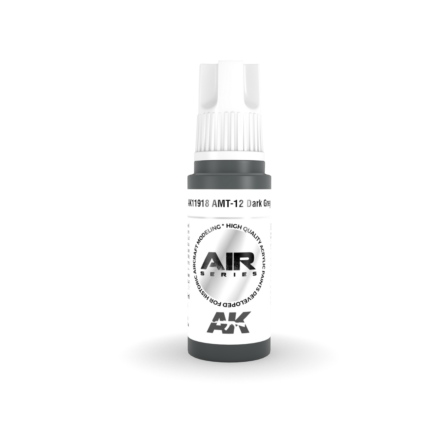AK Interactive Air Series: AMT-12 Dark Grey Acrylic Paint 17ml 3rd Generation AK Interactive