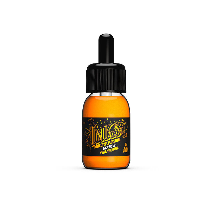 AK Interactive The INKS: Fire Orange 30ml Acrylic Ink AK Interactive