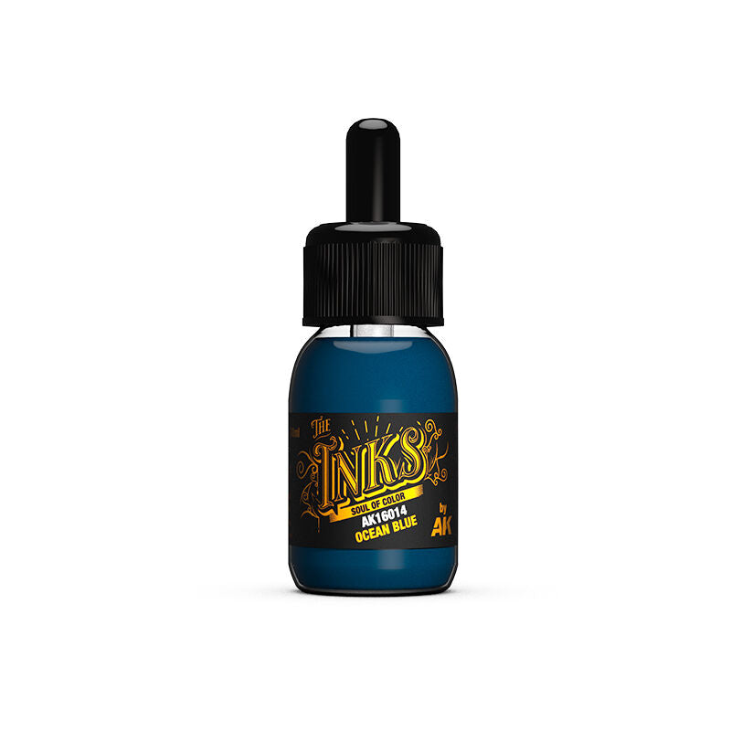 AK Interactive The INKS: Ocean Blue 30ml Acrylic Ink AK Interactive