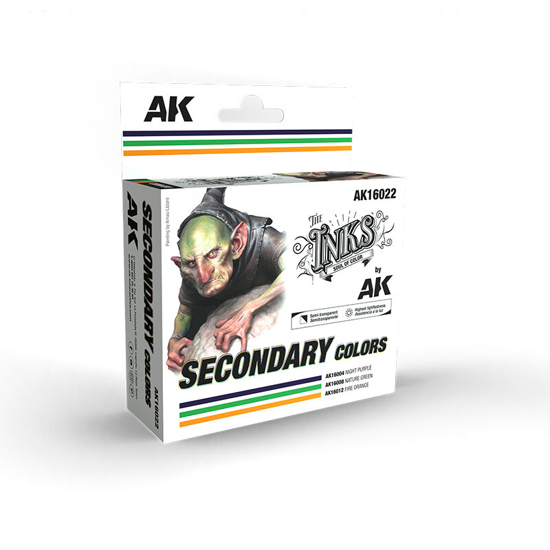 AK Interactive The INKS: Secondary Colours Acrylic Ink Set (3 colours) AK Interactive