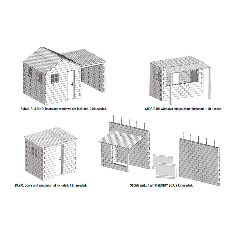 AK Interactive 1/35 Concrete Blocks Kit Scale Plastic Model Kit AK Interactive