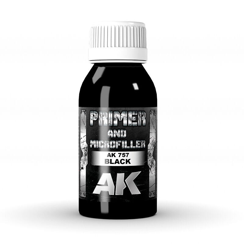AK Interactive Black Primer And Microfiller 100ml AK Interactive