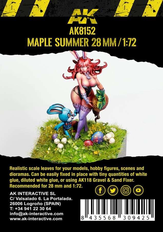 AK Interactive Dioramas: Maple Summer Leaves 1/72 (Bag 7g) AK Interactive