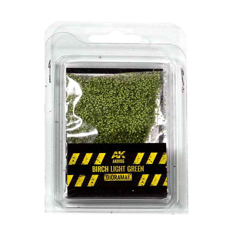 AK Interactive Dioramas: Birch Light Green Leaves - 28 mm. 1/72 (Bag 7g) AK Interactive