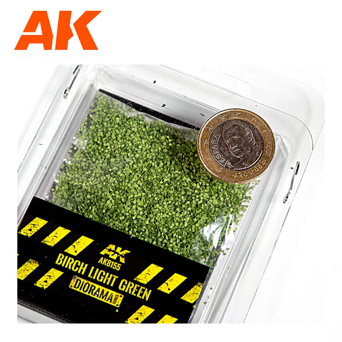 AK Interactive Dioramas: Birch Light Green Leaves - 28 mm. 1/72 (Bag 7g) AK Interactive