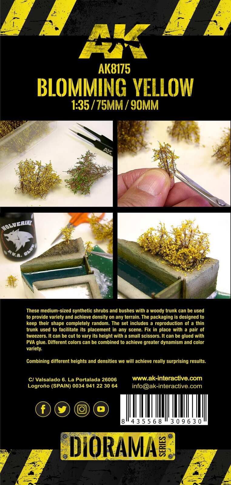 AK Interactive Dioramas: Blomming Yellow Shrubberies AK Interactive