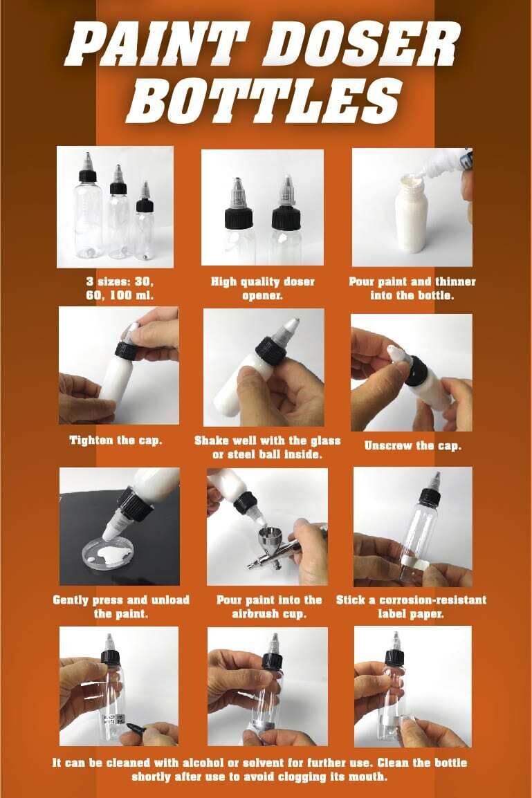 AK Interactive Paint Doser Bottles 4X30ml AK Interactive