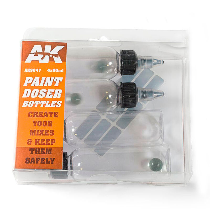 AK Interactive Paint Doser Bottles 4X60ml AK Interactive