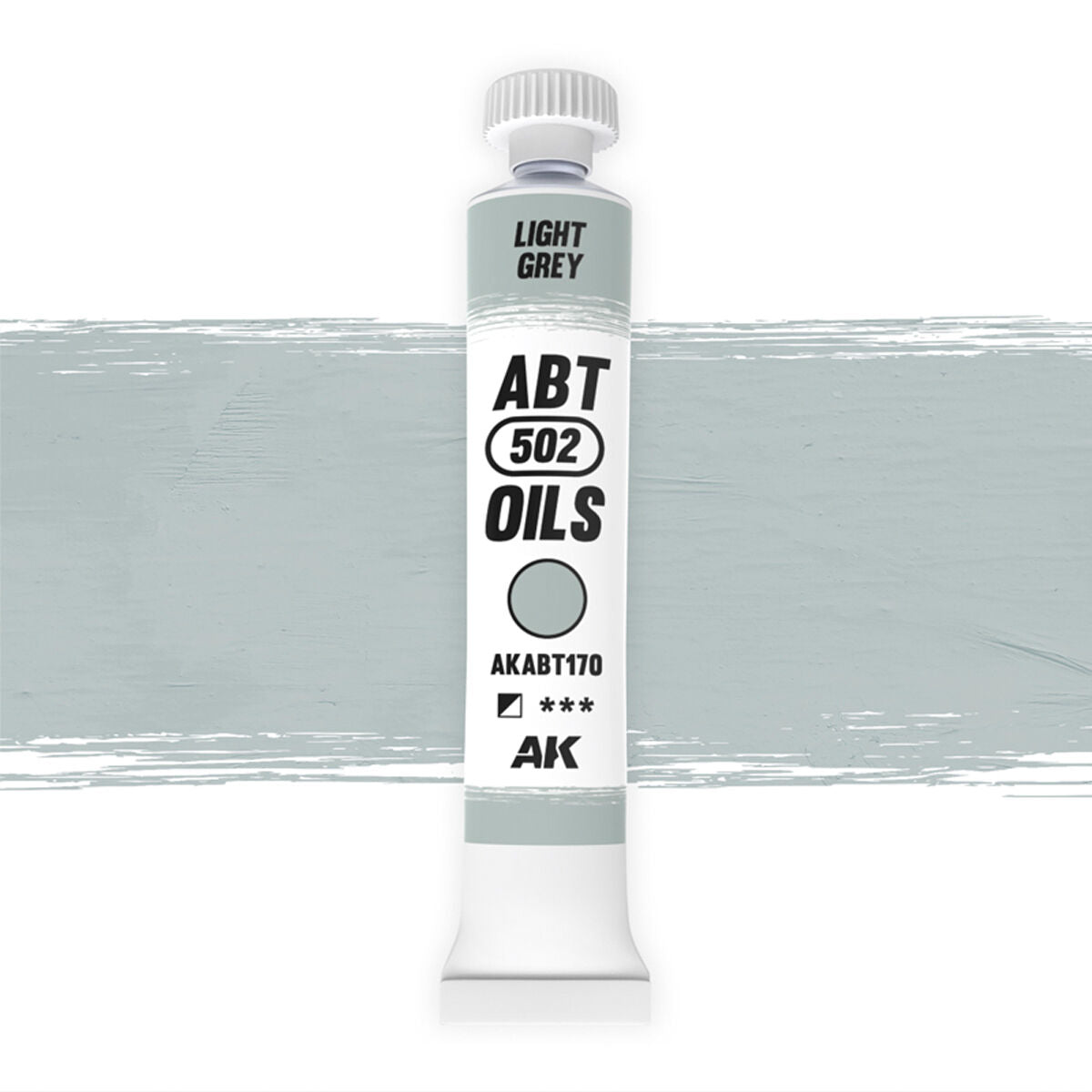 AK Interactive ABT 502: Light Grey 20ml Oil Paint AK Interactive