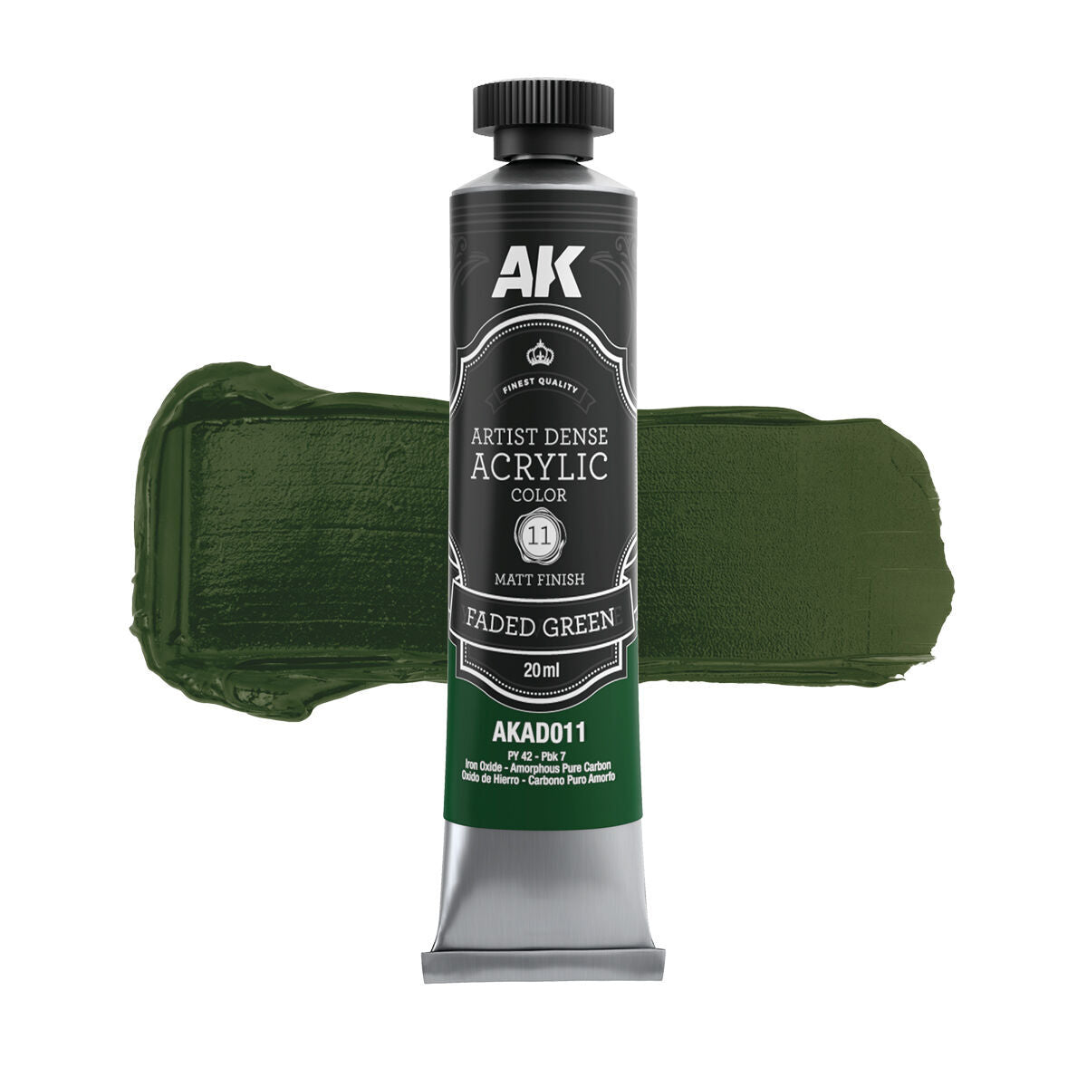 AK Interactive Artist Dense Acrylic Faded Green 20ml AK Interactive