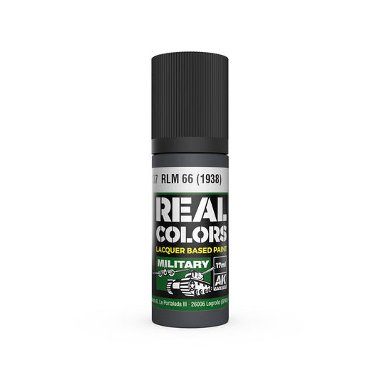 AK Interactive Real Colors: RLM 66 (1938) - 17ml Lacquer Paint AK Interactive