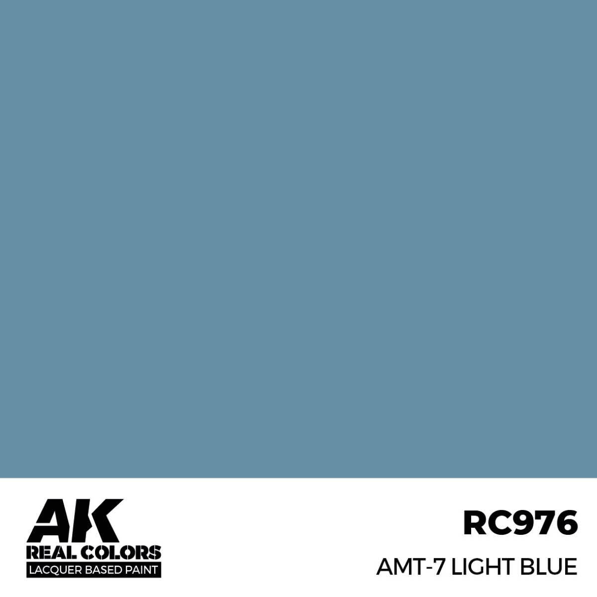 AK Interactive Real Colors: AMT-7 Light Blue - 17ml Lacquer Paint AK Interactive