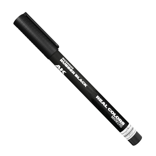 AK Interactive Real Colors Markers: Rubber Black - Acrylic Paint Marker AK Interactive