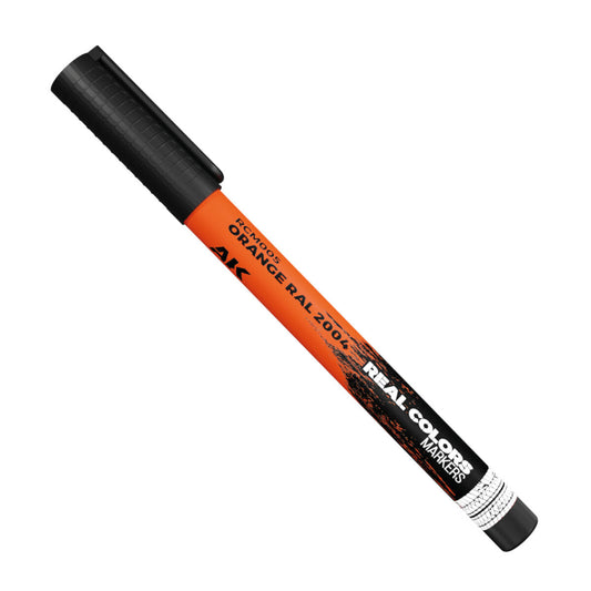 AK Interactive Real Colors Markers: Orange RAL 2004 - Acrylic Paint Marker AK Interactive