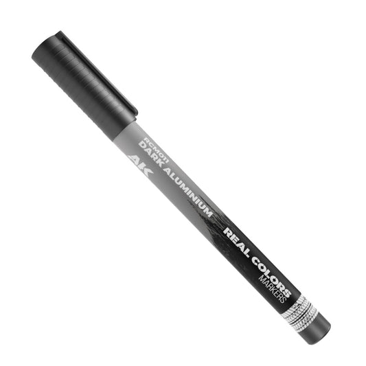AK Interactive Real Colors Markers: Dark Aluminium - Acrylic Paint Marker AK Interactive