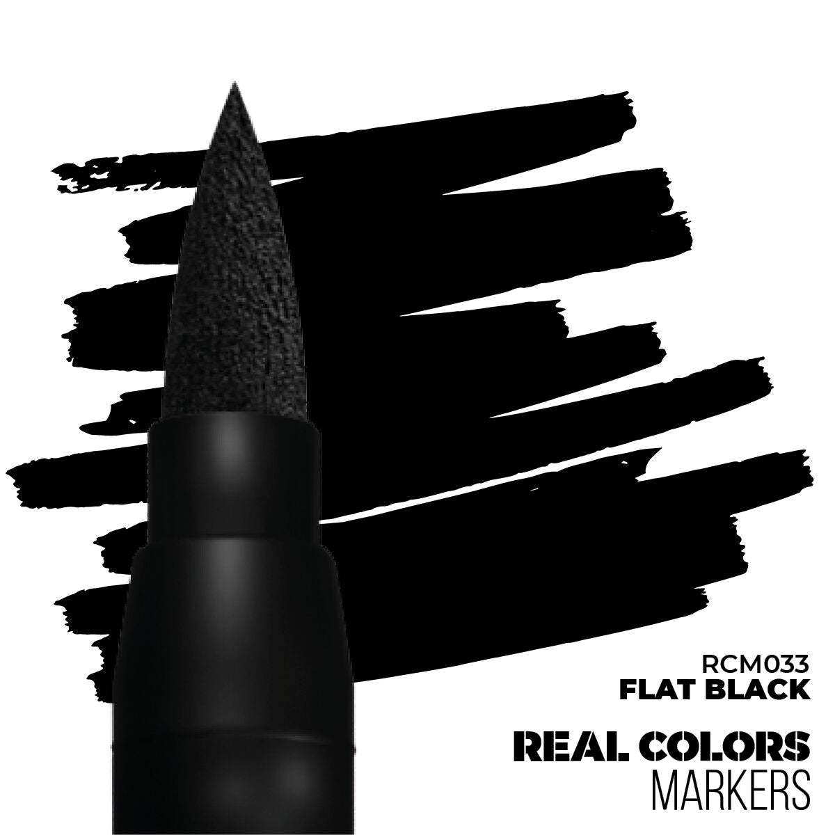 AK Interactive Real Colors Markers: Flat Black - Acrylic Paint Marker AK Interactive