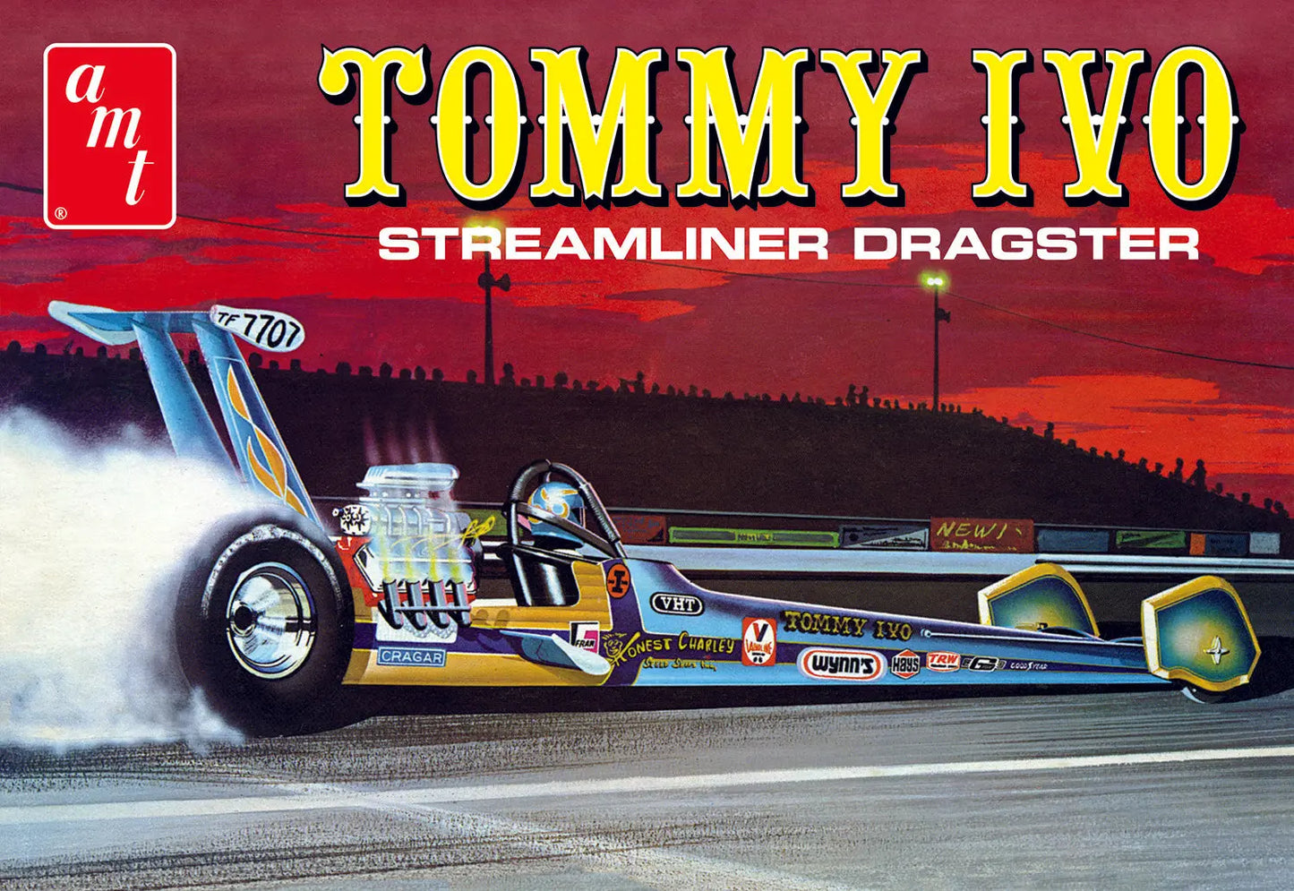 AMT 1/25 Tommy Ivo Streamliner Dragster Plastic Model Kit AMT