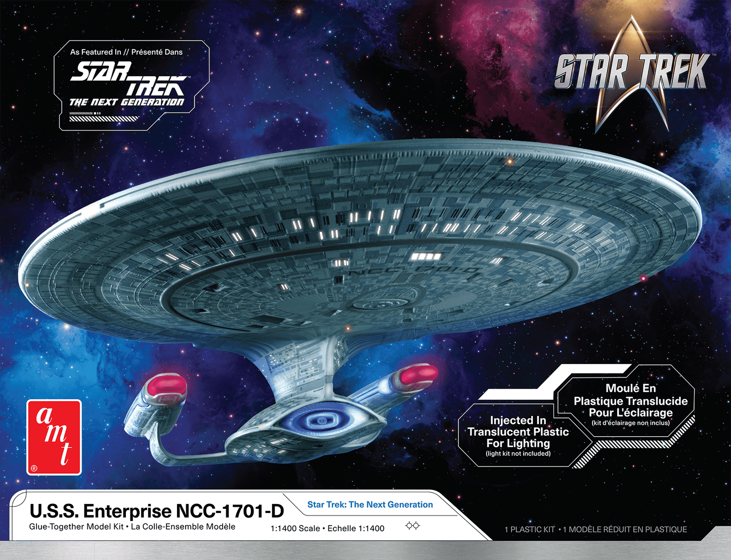 AMT 1/1400 Star Trek: The Next Generation U.S.S. Enterprise NCC-1701-D Plastic Model Kit