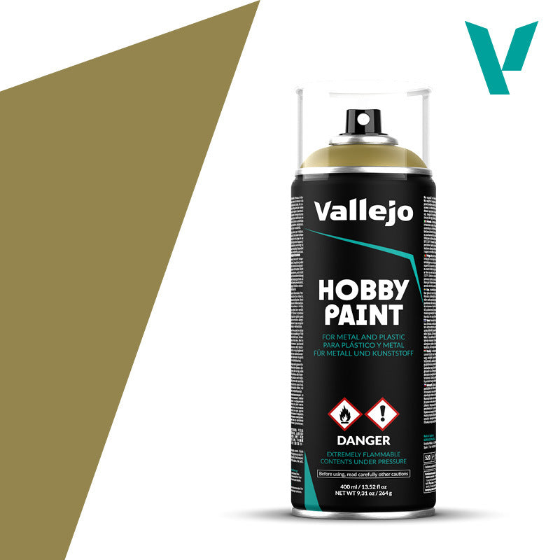 Vallejo Aerosol Panzer Yellow 400ml Hobby Spray Paint Vallejo