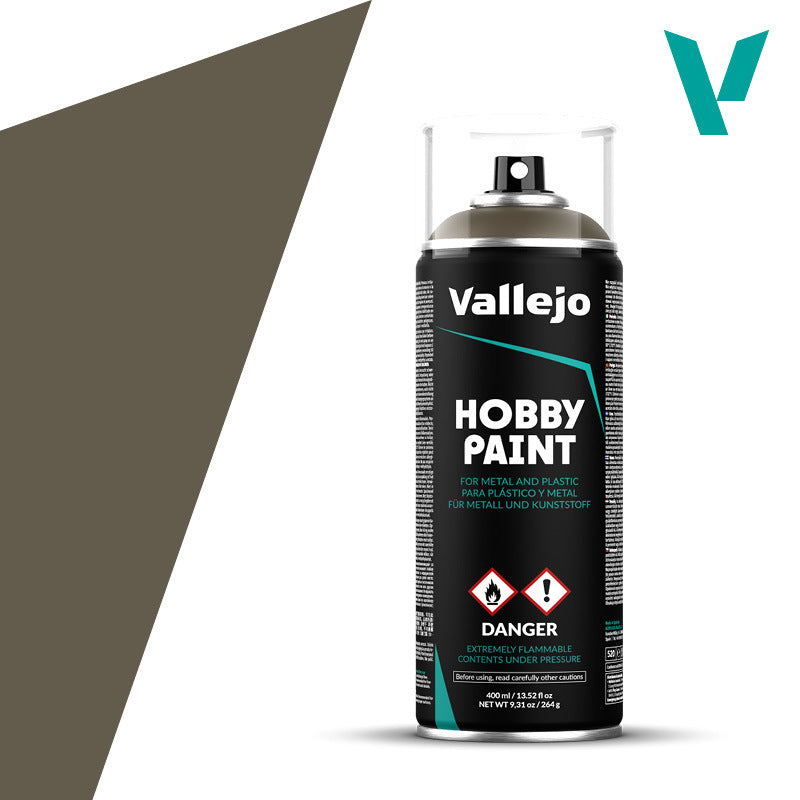 Vallejo Aerosol US Olive Drab 400ml Hobby Spray Paint Vallejo