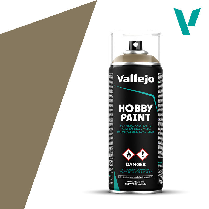 Vallejo Aerosol US Khaki 400ml Hobby Spray Paint Vallejo