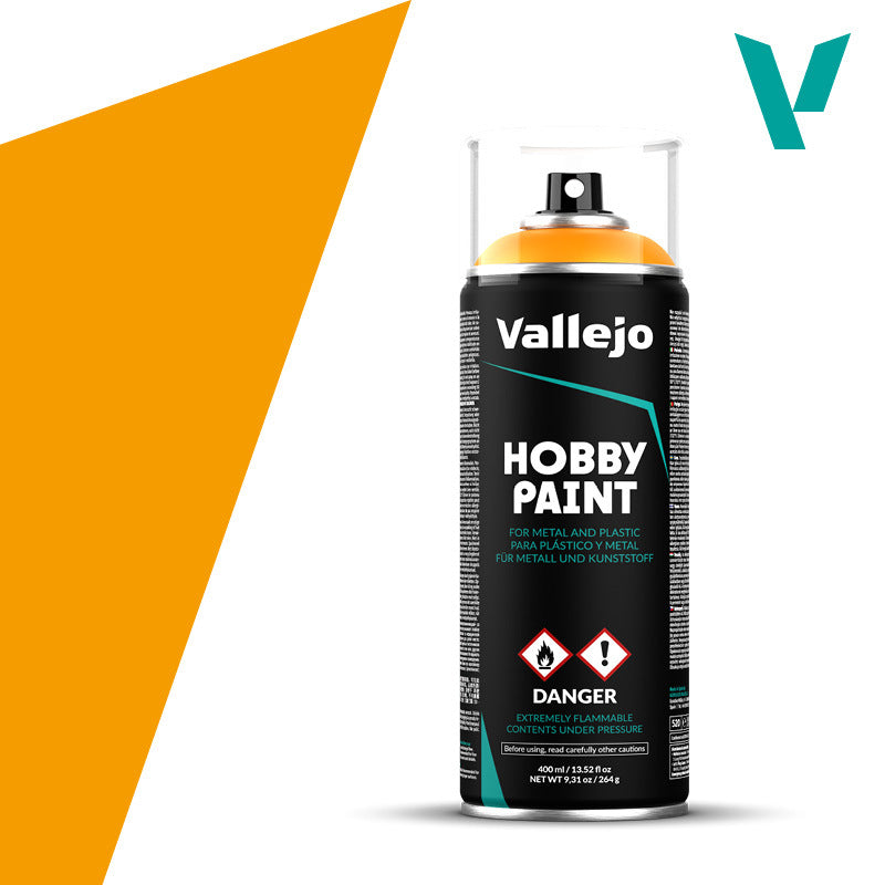 Vallejo Aerosol Sun Yellow 400ml Hobby Spray Paint Vallejo
