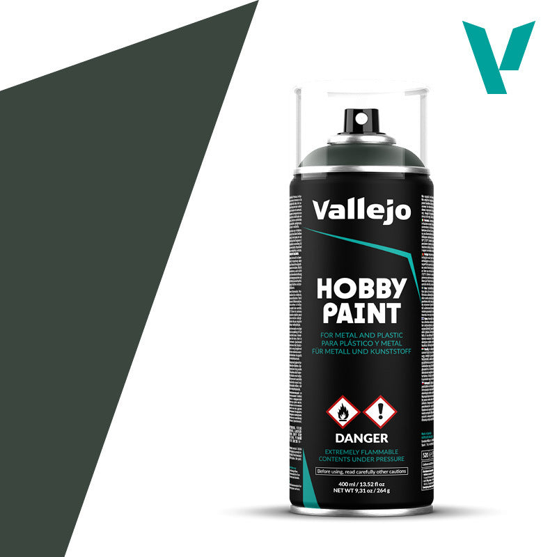 Vallejo Aerosol Dark Green 400ml Hobby Spray Paint Vallejo