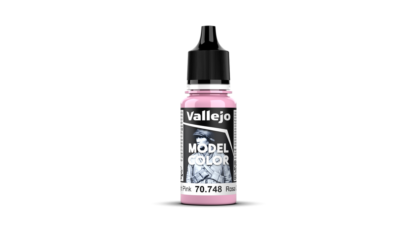 Vallejo Model Color: #042 - Light Pink - 18 ml Matt Acrylic Paint Vallejo