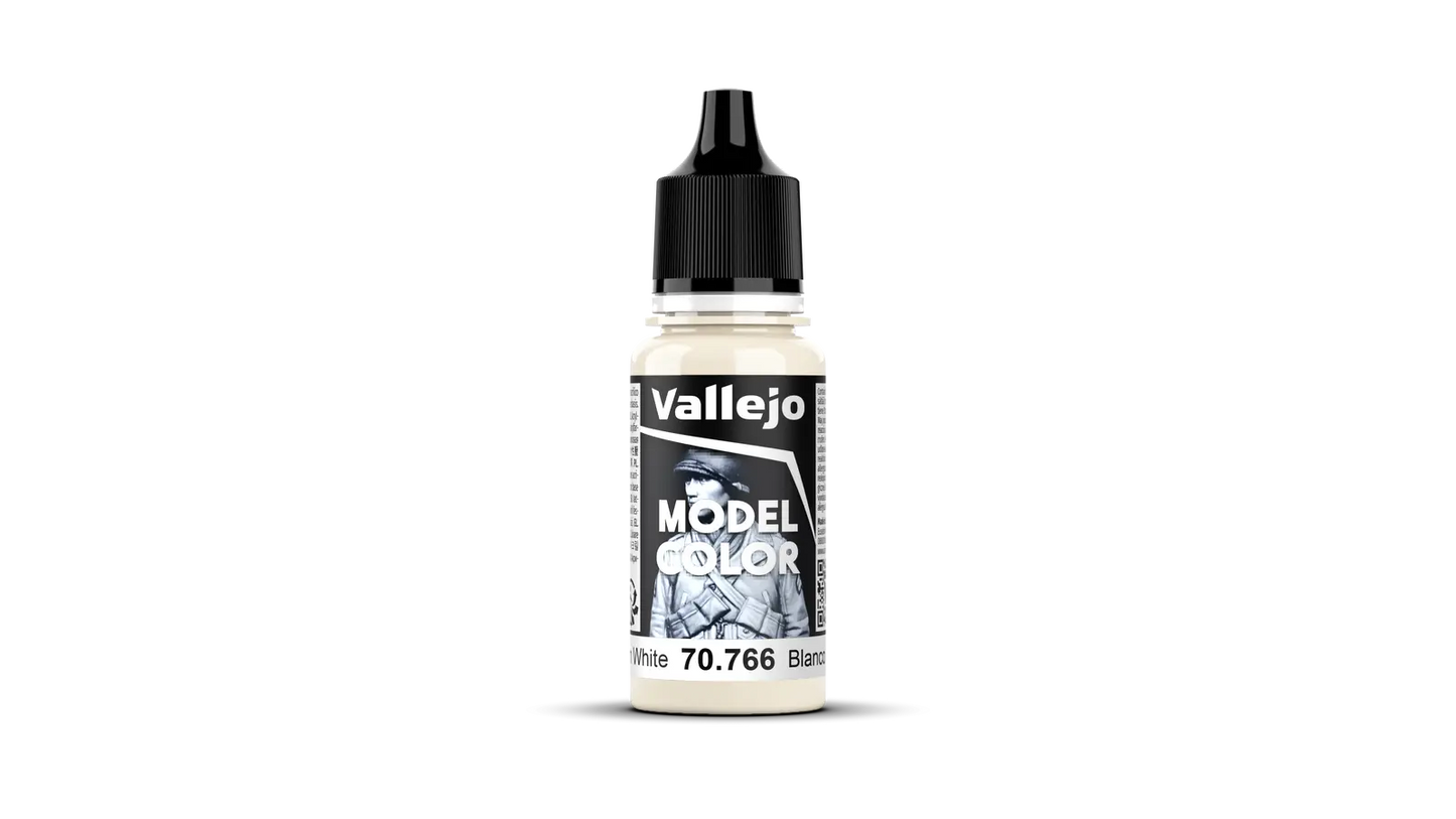 Vallejo Model Color: #021 - Cream White - 18 ml Matt Acrylic Paint Vallejo