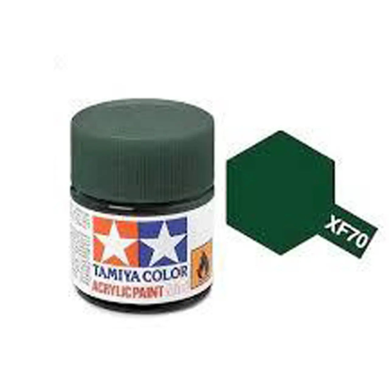 Tamiya Color Acrylic Paint XF-70 Dark Green 2 (IJN) 10ml Tamiya
