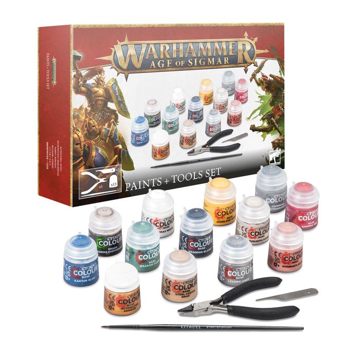 Warhammer Age of Sigmar: Paint Set + Tool Set Warhammer