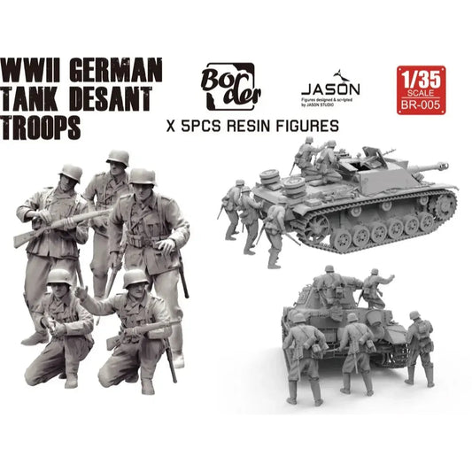 Border Model 1/35 WWII German Tank Desant Troops Plastic Model Kit Border Model