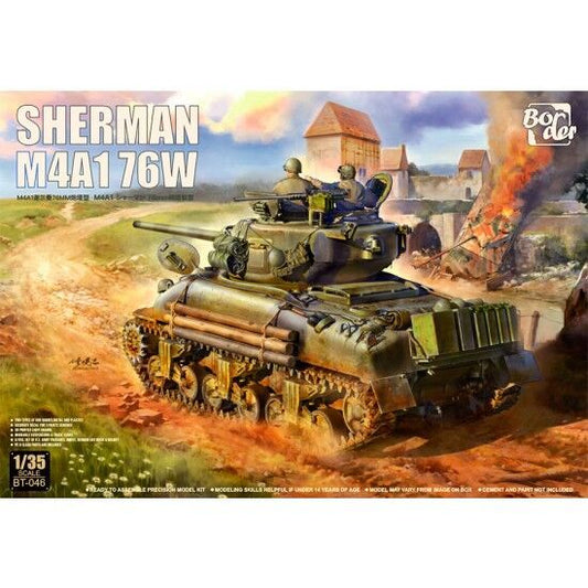 Border Model 1/35 Sherman M4A1 76W Plastic Model Kit Border Model