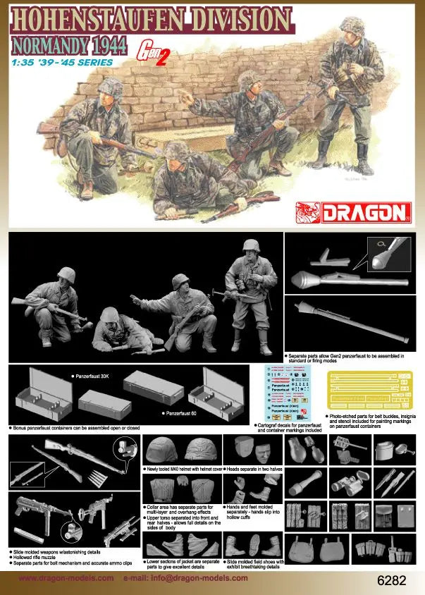 Dragon 1/35 Honenstaufen Div. (Normandy 1944) Plastic Model Kit Dragon