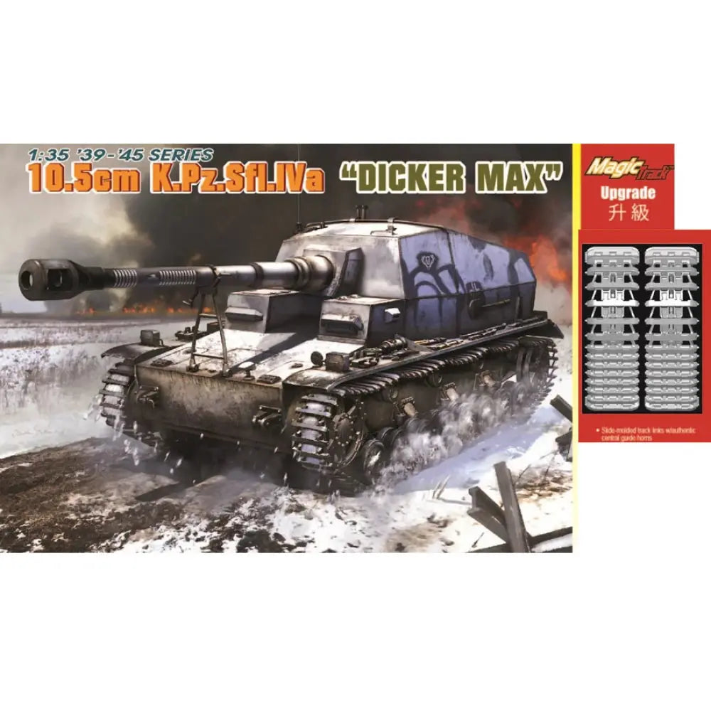 Dragon 1/35 10.5cm K.Pz.Sfl.Iva "Dicker Max" Plastic Model Kit Dragon