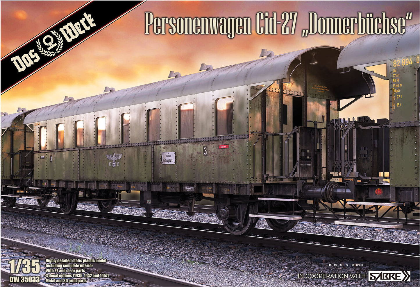 Das Werk 1/35 Personenwagen Cid-27 Donnerbüchse Plastic Model Kit Das Werk