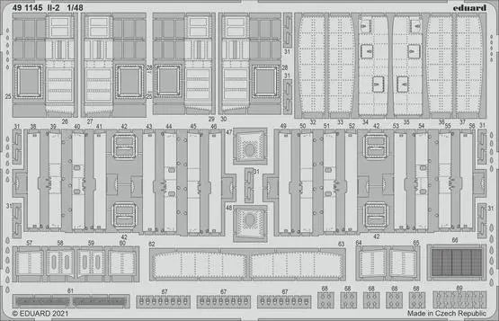 Eduard 1/48 IL-2 Photo etched parts Eduard