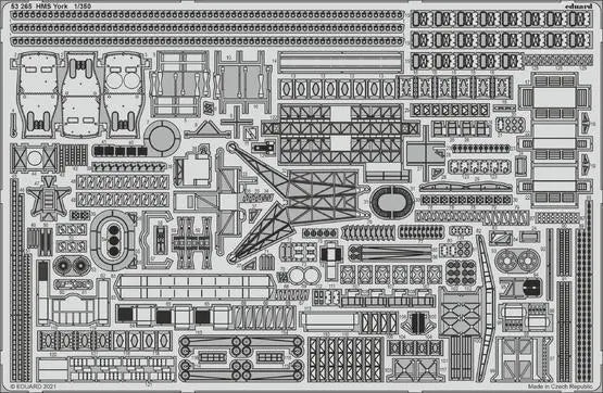 Eduard 1/350 HMS York Photo etched parts Eduard