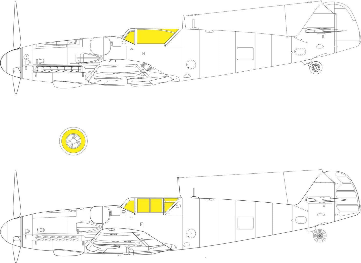 Eduard 1/35 Bf 109G-6 TFace Masking Set