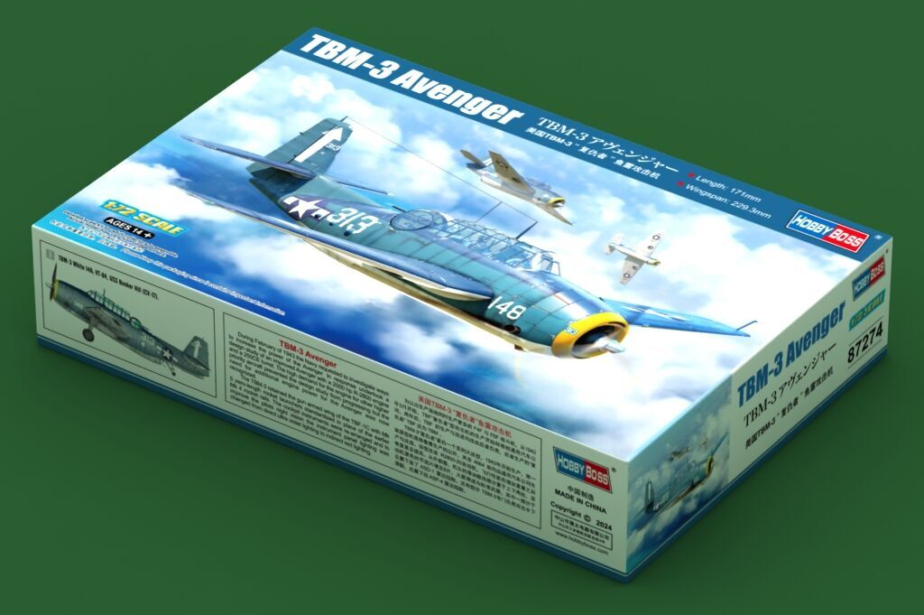 HobbyBoss 1/72 TBM-3 Avenger Plastic Model Kit