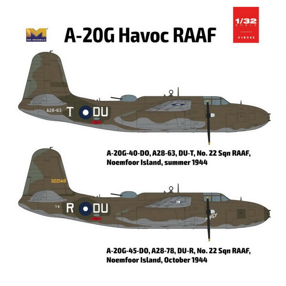 Hong Kong Models 1/32 A-20 Havoc RAAF (Master Version) Plastic Model Kit HKM