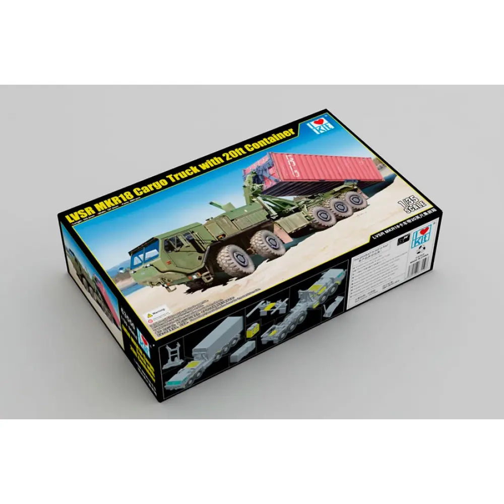 I Love Kit 1/35 LVSR MKR18 Cargo with 20ft Container Plastic Model Kit I Love Kit