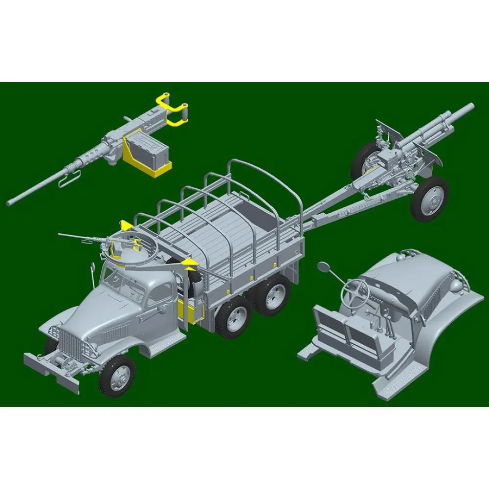 I Love Kit 1/35 USA CCKW-352 Machine Gun Turret Version with M2A1 105MM Howitzer I Love Kit